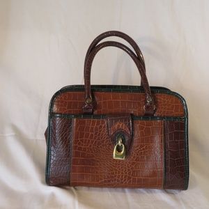 Jackson Brown/Green Trim  Purse